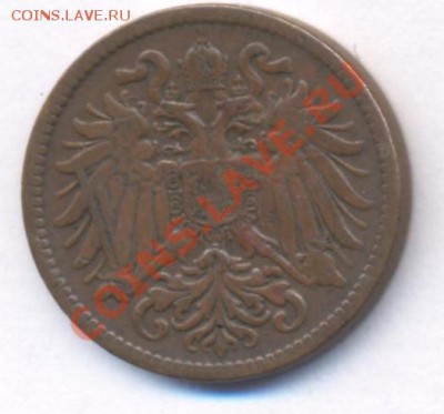 Австрия 2 геллера.1909 г.До 11.12.10 г. 20-00 МСК. - Австрия 2 гелл. 09.1