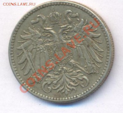 Австрия 10 геллеров.1915 г.До 11.12.10 г. 20-00 МСК. - Австрия10 гелл.15.1
