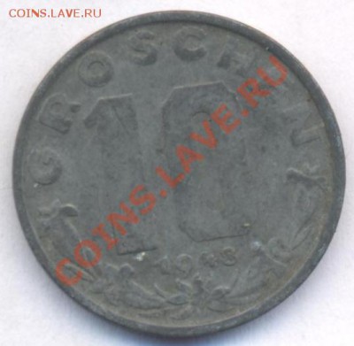 Австрия 10 грошен.1948 г. До 11.12.10 г. 20-00 МСК. - Австрия 10 гр.48