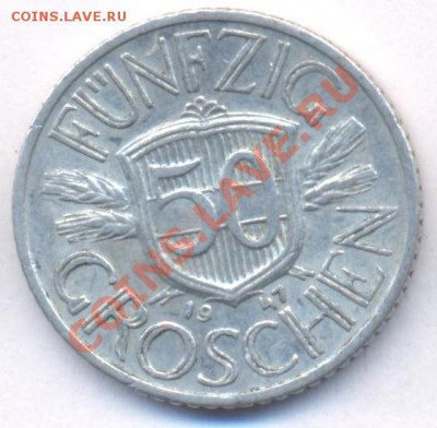 Австрия 50 грошен.1947 г. До 11.12.10 г. 20-00 МСК. - Австрия 50 гр. 47