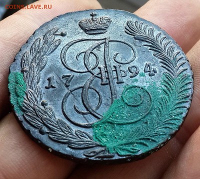 5 копеек 1794 г. АМ перечекан - 20160816_173028