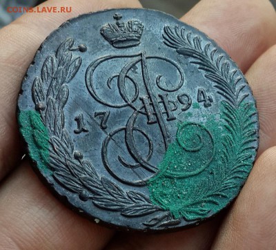 5 копеек 1794 г. АМ перечекан - 20160816_173034