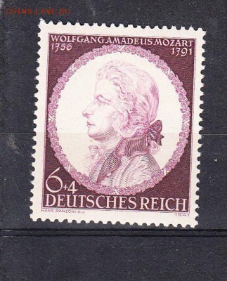 Германия 3-й Рейх  1941 Моцарт - 174