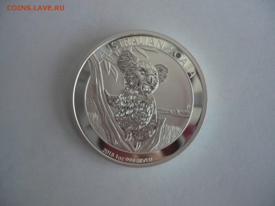 1 доллар Австралия 2015 год коала.Серебро 999 проба 18.09. 2 - P1240774.JPG