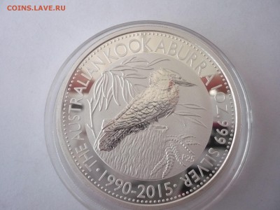 1 доллар Австралия 2015 год кукабура.Серебро 999 проба 18.09 - P1260269.JPG
