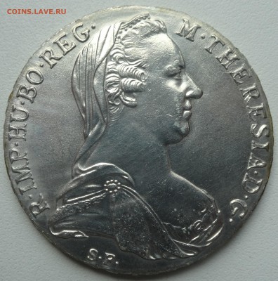Талер Марии Терезии рестрайк 1780 г. определение подлинности - DSC05433.JPG