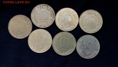 10 сантимов(семь штук) Франции,до 18.09. - jX5xGzoOAMM
