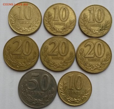 Албания  9 монет 1996, 2000г.  Окон 22.09.16 в 22.00 мск - 2ц