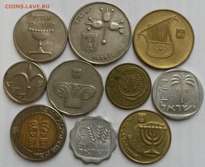 Израиль  10 монет 1980г.  Окон 22.09.16 в 22.00 мск - 2ф