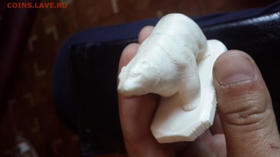 Белый медведь. Из кости . - 20160916_135743
