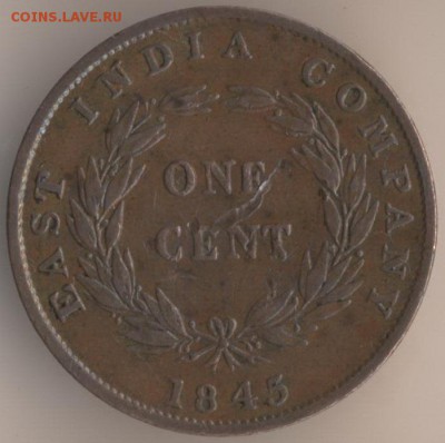 Индия 1 цент 1920 года - 11