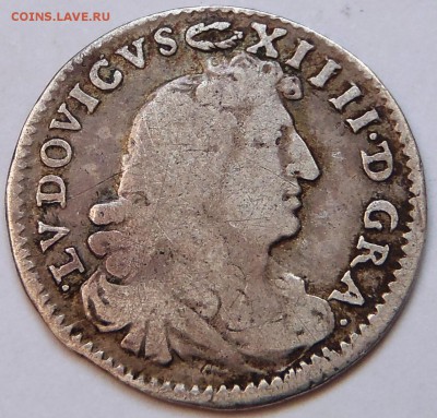 1675, серебро Людовик XIV - P1010011.JPG