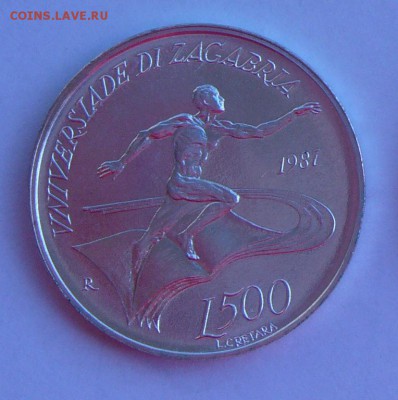 Сан-Марино. 500 лир 1987. До 23.09, 22-00 - 046-1