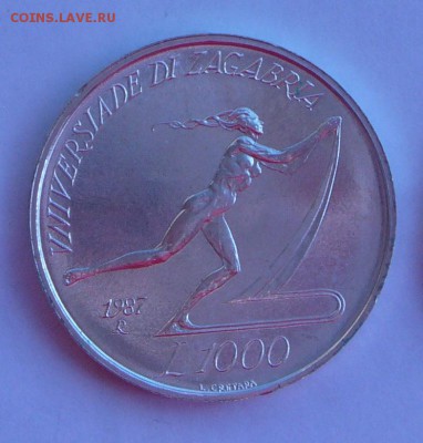 Сан-Марино. 1000 лир 1987. До 23.09, 22-00 - 055-1