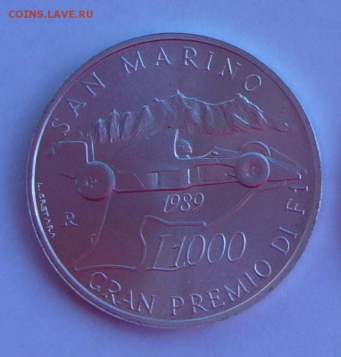 Сан-Марино. 1000 лир 1989. До 23.09, 22-00 - 056-1
