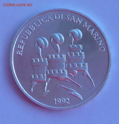 Сан-Марино. 1000 лир 1992. До 23.09, 22-00 - 058-2