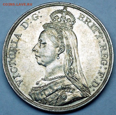 Великобритания_отличная серебряная крона 1887; 18.09_22.04мс - 12618