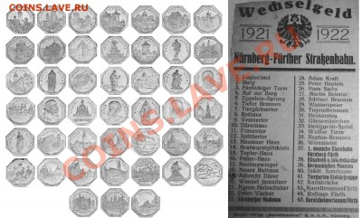 Транспортные нотгельды Нюрнберга-Фюрта. Краткий обзор. - трамвайные нотгельды Нюрнберга