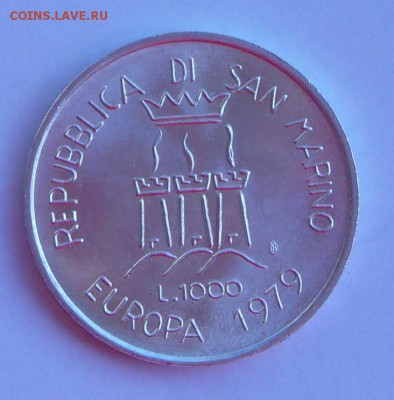 Сан-Марино. 1000 лир 1979. До 23.09, 22-00 - 052-2