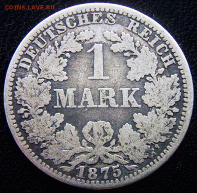 Германия_серебряная марка 1875(А); до 19.09_22.00мск - 12620