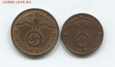 Германия 1 пфенинг 1937 год - пфен1