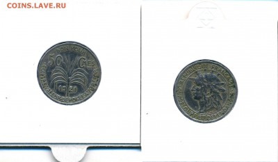 Гваделупа 50 сантимов 1921	 до 	24.09.16	 22:00 МСК - SM_39