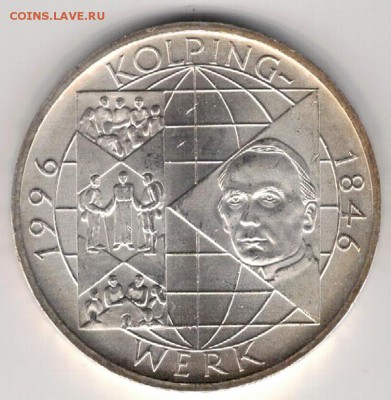 Ag ФРГ 10 МАРОК 1996А КОЛЬПИНГ ДО 22.09.16 В 22.00МСК (В363) - 5-г1996