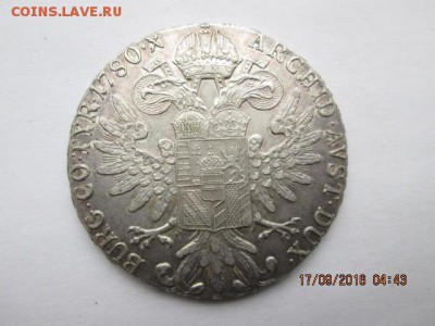 Талер 1780 г. Мария Терезия, рестрайк, до 23. 09 - 2016-09-17 01-43-39.JPG
