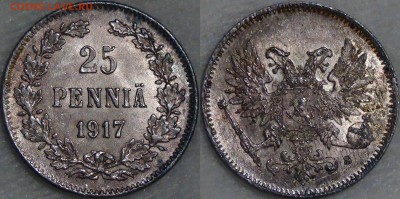 25 пенни 1917 UNC 23.09.16 (пт.22-30) - 25 пенни 1917