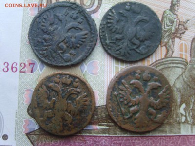 с Рубля.4 полушки.1734.1735.1735.1737гг.до 22.09.16 до 22-00 - S8308443.JPG