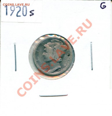 L25 Mercury Дайм США 1920s G до 16.12 в 22°° - L25 USA Dime 1920s G_2