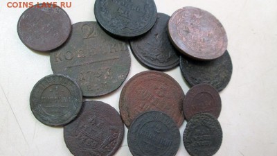 Лот медных монет-12шт.-оконч.28.09.2016г.-22:00мск - 1