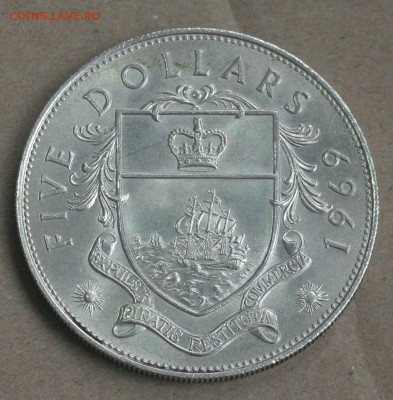 Багамы 5 dollars 1969г UNC (кораблик) до 24.09 в 22-00 - 011.JPG