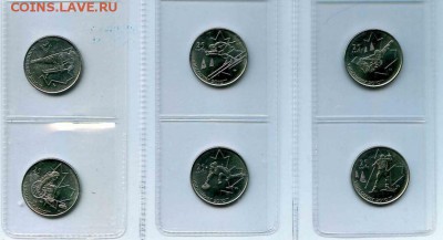 Оценка монет Канады и Польши на тему СПОРТ - канада_олимпиада_10-15 монеты