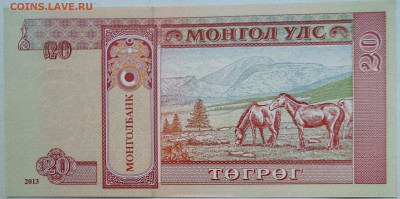 МОНГОЛИЯ - 20 тугриков 2013 г. пресс до 28.09 в 22.00 - DSCN8044