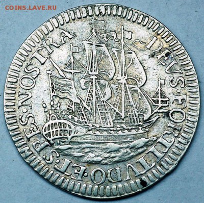 Нидерланды_6 стюверов 1678 "Корабль". Серебро; 23.09_22.01мс - 12636