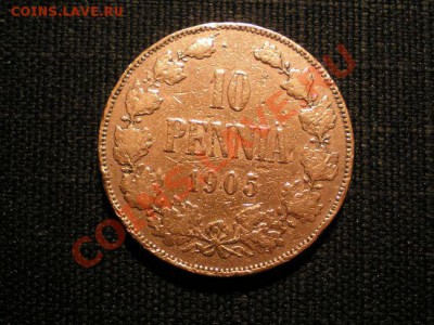 Русская Финляндия 5 пенни 1913г.;10 пенни 1905г. до 12.12.10 - PC100041.1