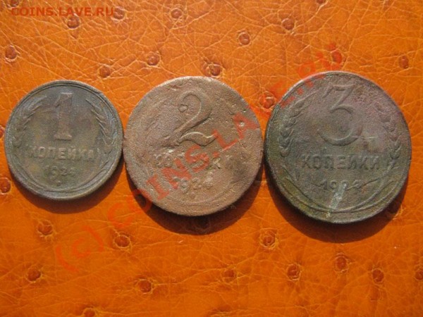1, 2, 3 копейки 1924 г----- За 10 рублей---------до 03.03.09 - IMG_2423