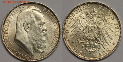 3 марки 1911 Бавария Луитпольд D до 27.09 - IMG_9480.JPG