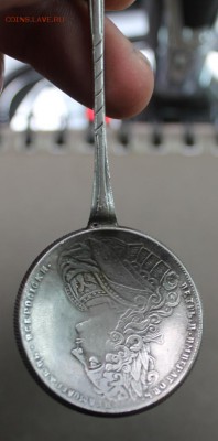 Чайная ложка из рубля 1727г - IMG_4418.JPG