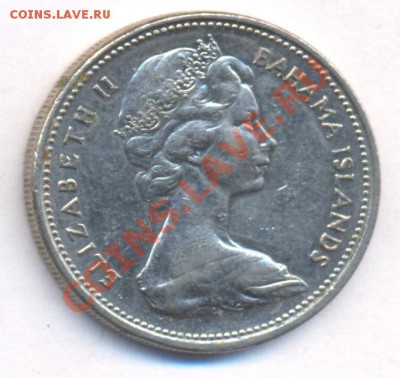 Багамы 25 центов.1969 г.До 14.12.10 г. 20-00 МСК. - Багамы 25 69