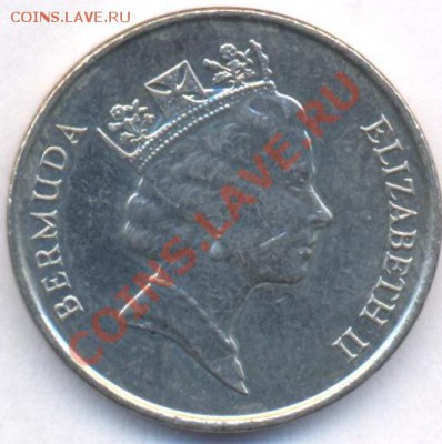 Бермуды 5 центов. 1996 г.До 14.12.10 г. 20-00 МСК. - Бермуды 5 96