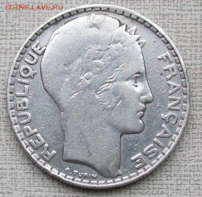 20 франков 1933 г. Франция,Серебро Оконч.30.09.2016 г.22 час - ф1 20 франков