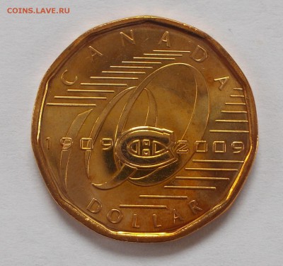 1 доллар 2009 Канада 100 лет клубу Монреаль Канадиенс 29.09 - DSCN0305.JPG