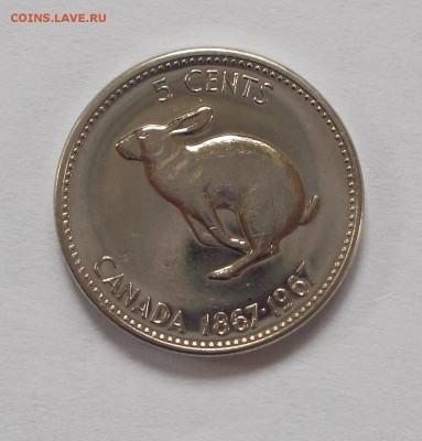 5 центов 1967 100 лет конфедерации Кролик до 28.09 - DSCN0270.JPG
