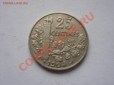25 сантимов. Франция.1904. До 18.12.2010 22.50 по Москве - 25 сантимов Франция 1904 - 1.JPG