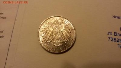 2 марки 1901 Пруссия юбилейная до 1.10 22.30 - 20160912_195536