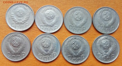 15 копеек 1946,1948, 1952-1957г. Не долгий. - 15А