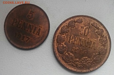 10 пенни 1916г, + 5 пенни 1917г, отличные, желтые. До 01.10. - 2016-09-26_10.53.28