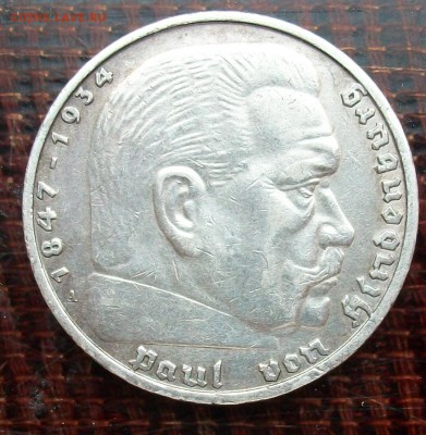 5 марок 1936 А, 3 рейх, Гинденбург, до 22.00 01.10. - 100_5989
